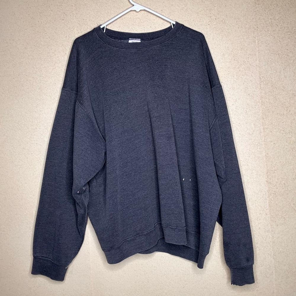 Wilson Plain Gray Pullover Oversized Sweatshirt